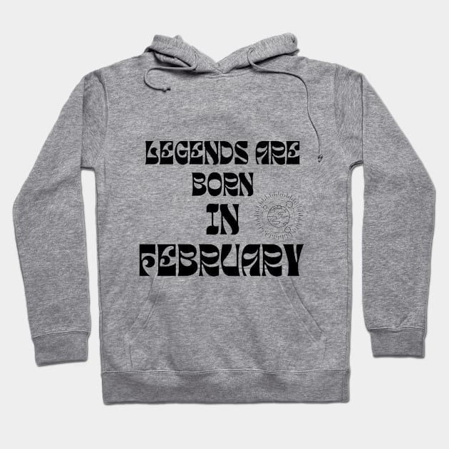 Legends are born in February. Pieces, fish, love, great Hoodie by Tumair